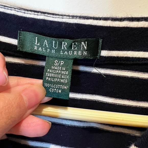 Ralph Lauren Striped Nautical Dress Size Small Petite - Picture 5 of 11